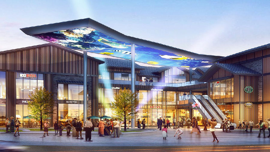 为客户量身打造新商业显示LED屏